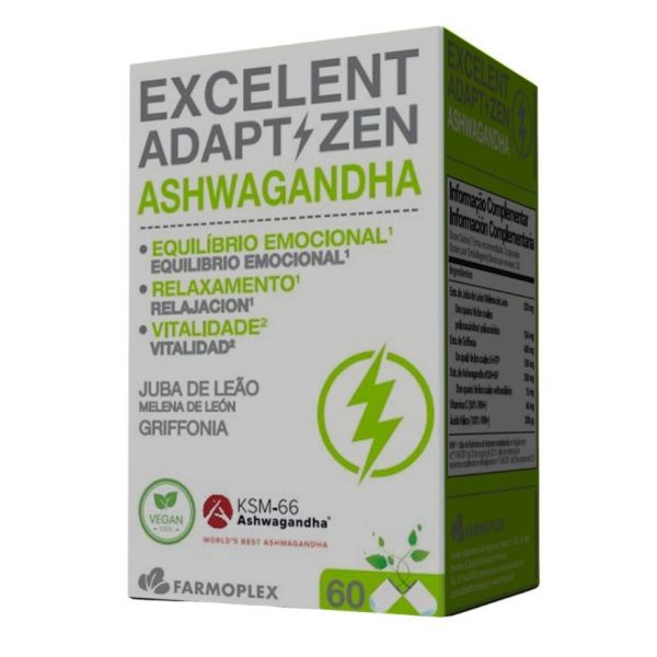 Farmoplex Excelent Adapt Zen 60 Cápsulas Vegan