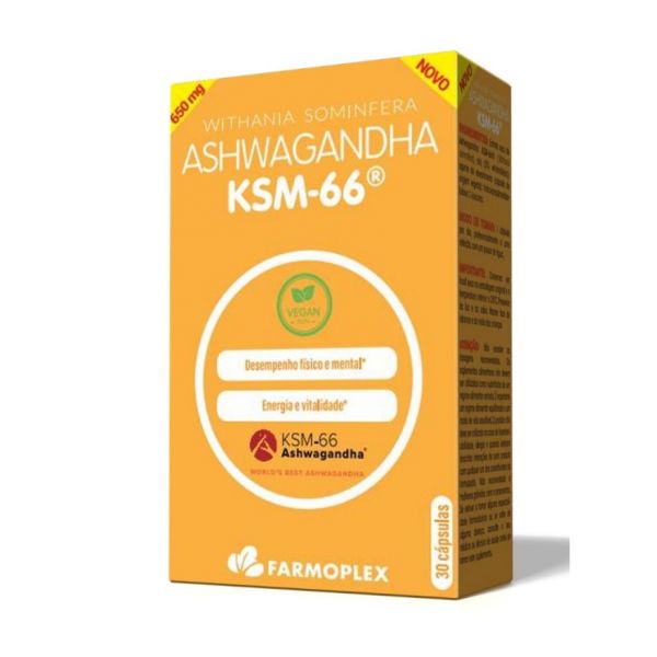 Farmoplex Ashwagandha KSM-66 Vegan 30 Cápsulas
