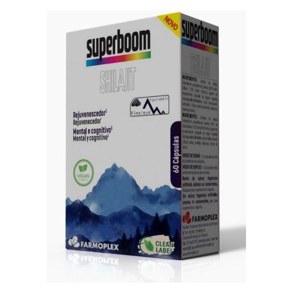 Farmoplex Superboom Shilajit 60 Capsulas Vegan