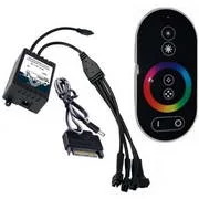 CONTROLADOR LEDS RGB IR TOUCH REMOTE 12V PRETO