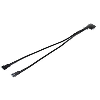 Cabo Y Para Fan 4p(femea) 4p(macho)+3p(macho), 25cm Preto