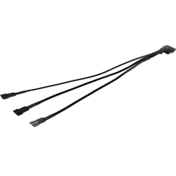 Cabo Y Para Fan 4p(femea) 4p(macho)+2x3p(macho),25cm Preto