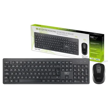 TECLADO MKPLUS WIRELESS PROFISSIONAL + RATO,USB