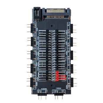 NTech FX120-10HUB Hub Controlador 10 Fans PWM ARGB Sata