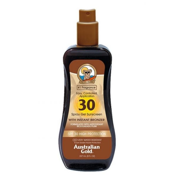 Protetor Solar Australian Gold Gel Spray Bronzeador SPF30 237ml