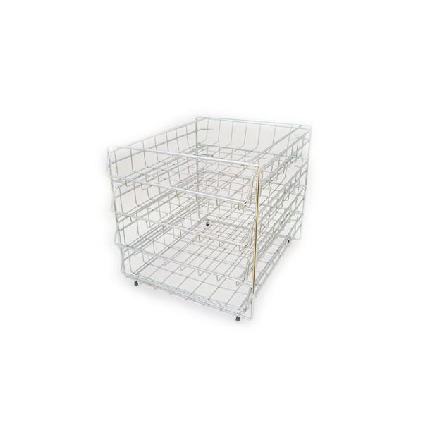 Tabuleiro de Arame Cromado com 4 Gavetas - 5741003