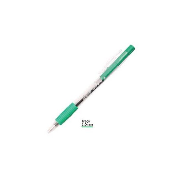 Epene Esferografica Ball Point 1.0 Retrátil Verde-1un 50un.