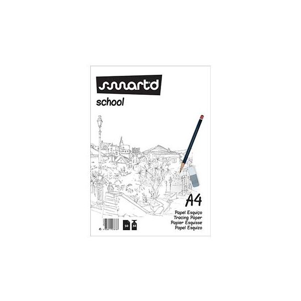 SmartD Papel Vegetal Esquico A4 38gr 50 Fls 1845632