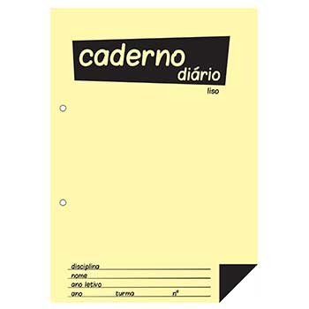 Caderno Di rio B5 25x17,6cm Liso 60g 40fls 1un
