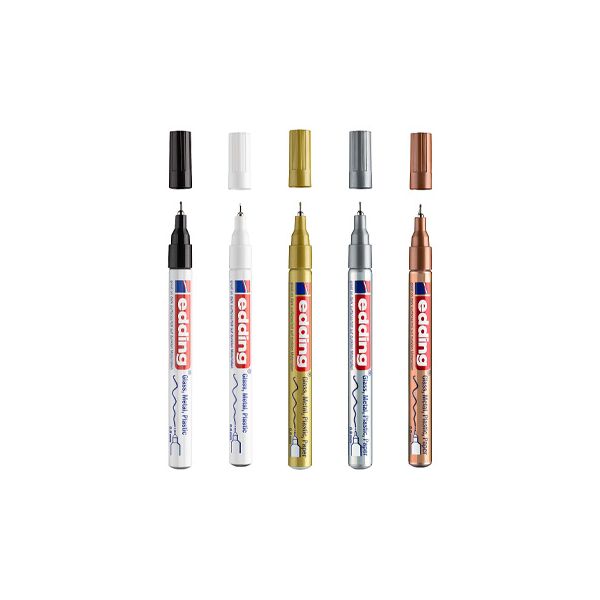 Edding Marcador Permanente 780 Blister 5 Cores
