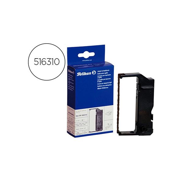 Fita para star sp200/212 nylon preto/vermelho - cpt9998