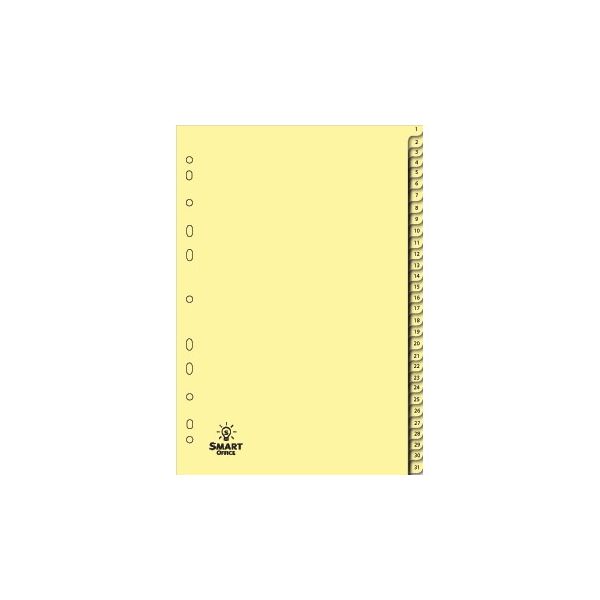 SmartD Separador Cartolina A4 Numrados de 1 a 31 - 1721008