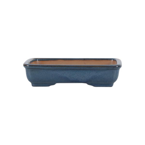Luso Bonsai Vaso de Bonsai Rectangular 16*12*3,5 cm Azul - Yixing - 06212