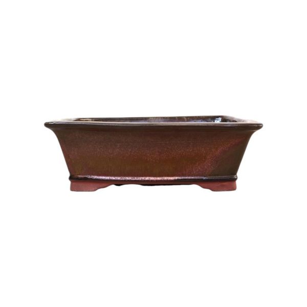 Luso Bonsai Vaso de Bonsai Rectangular 16*13*7 cm Castanho Oxido - Yixing - 84120