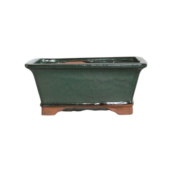Luso Bonsai Vaso de Bonsai Rectangular 16*13*7 cm Verde - Yixing - 84124