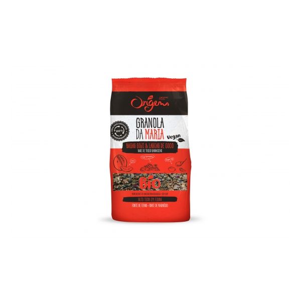 Origens Bio Granola da Maria Lascas de Côco e Bagas Goji 300g