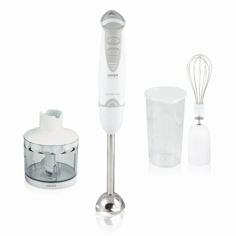 Varinha Mágica HAEGER HB400012A | 400W, Turbo, Pé Inox