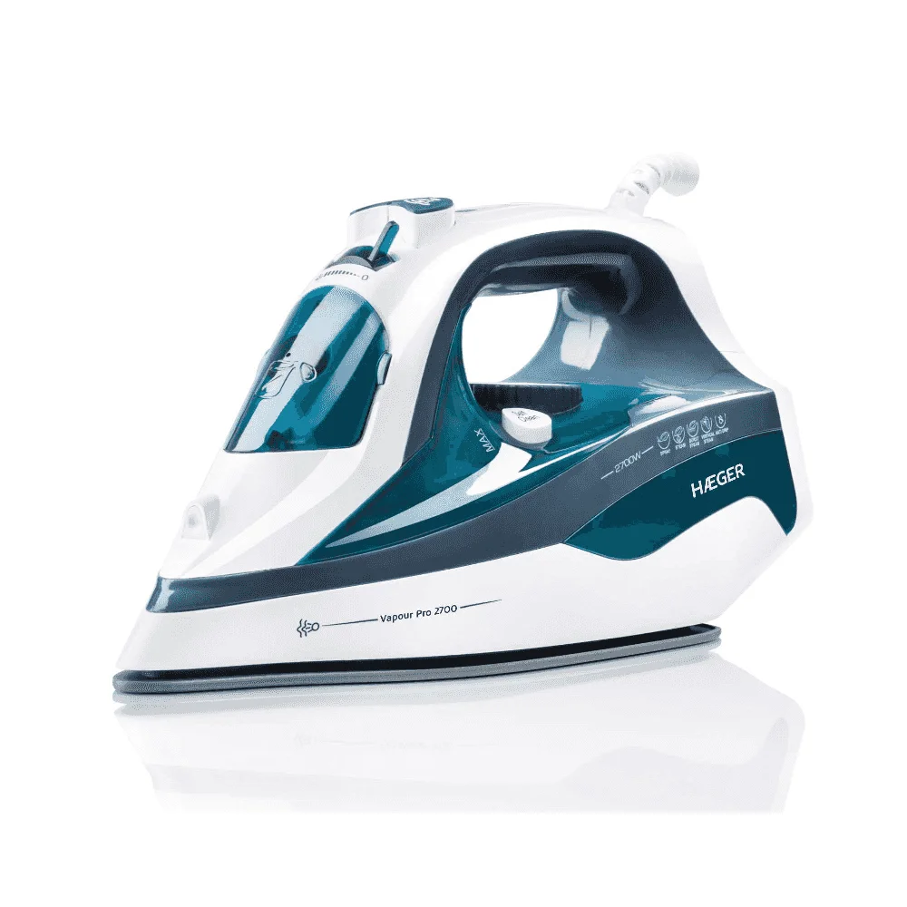 Ferro de Vapor HAEGER VAPOUR PRO 2700 | 2700W, Base Cerâmica, 45g/min