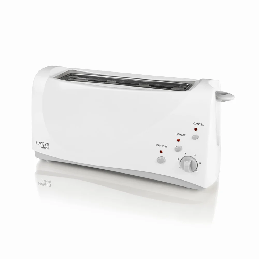 Torradeira HAEGER BULGARI | 1000W, 6 posições, Descongelar