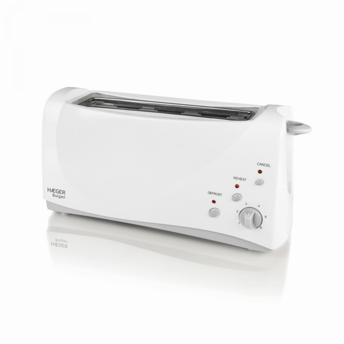 Torradeira HAEGER BULGARI | 1000W, 6 posições, Descongelar