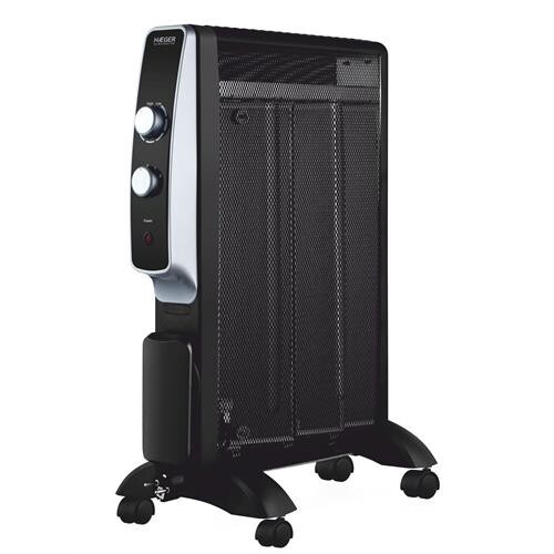 Aquecedor de Mica Haeger Top Mica Black | 1500W, Termostato Regulável, Económico
