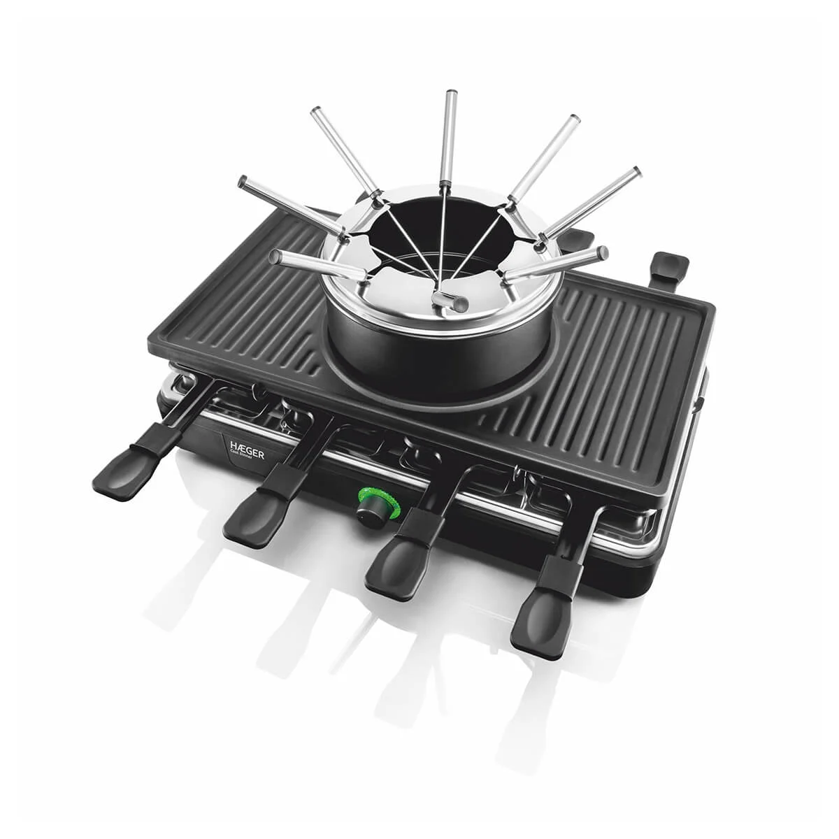 Fondue, Grelhador e Raclette HAEGER Cool Dinner | 8 pessoas, 3 em 1