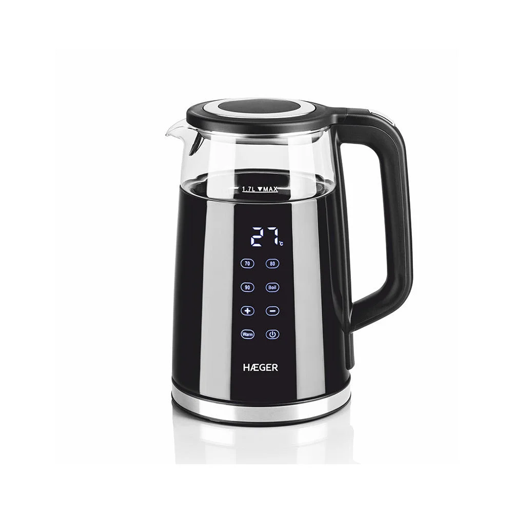 Jarro Elétrico HAEGER Digiglass | 1.7L, 2200W, Digital