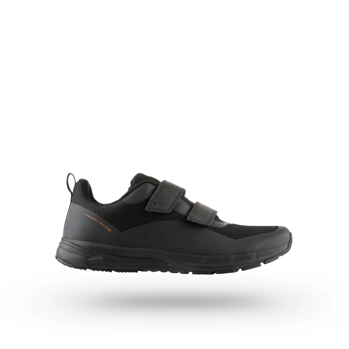 WOCK Sapatilhas confortáveis velcro pretas leves REBLAST VELCRO 01