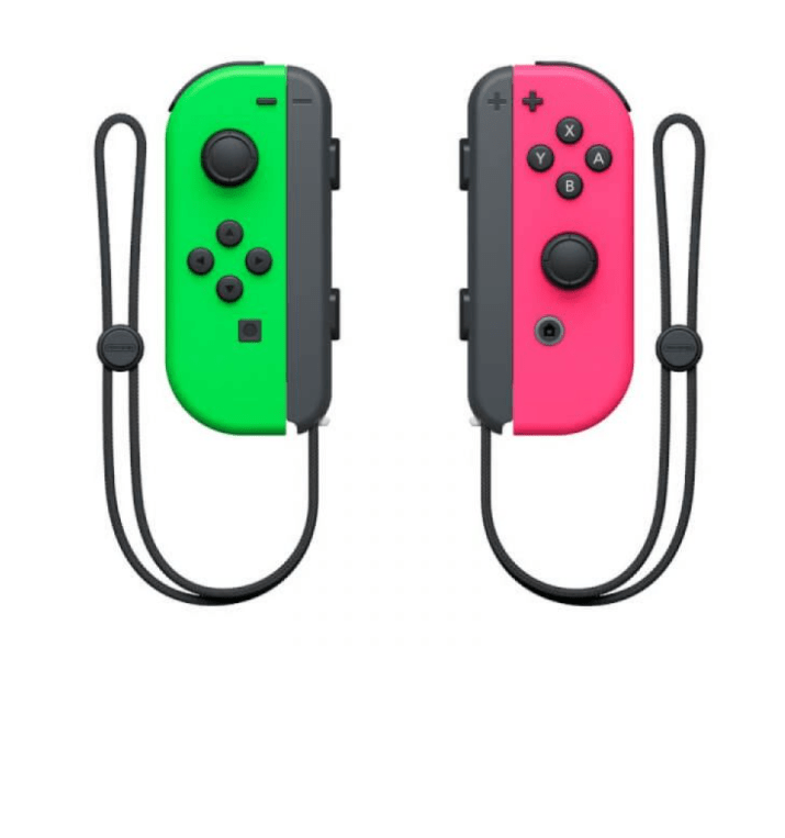 Par de Comandos Joy-con Pink Green/Neon