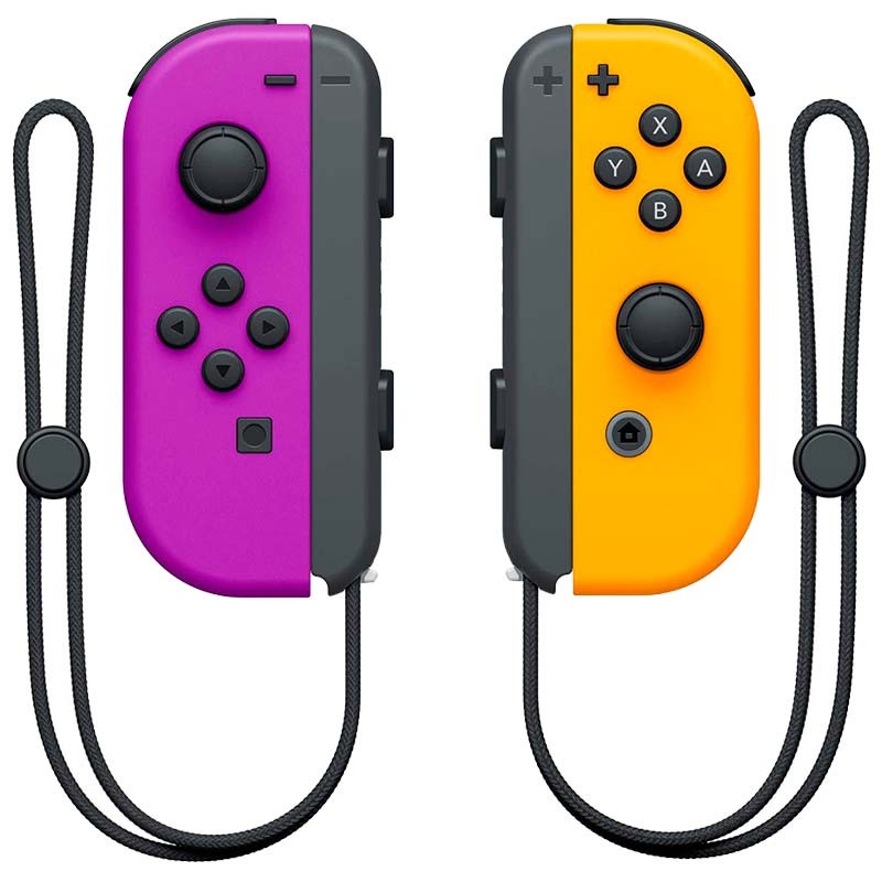 Par de Comandos Joy-con Roxo e Amarelo