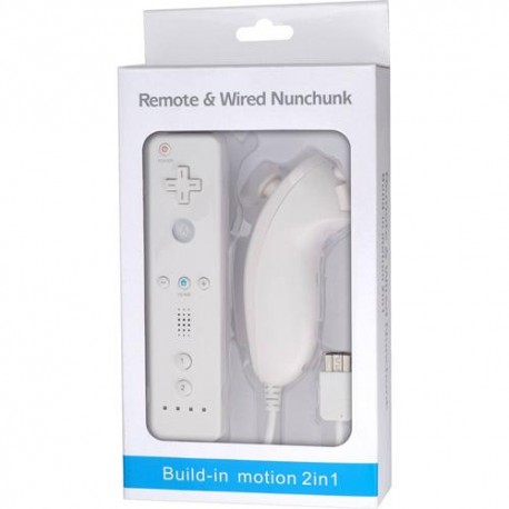 Comando Wii c/ Wii Motion Plus + Nunchuck Branco