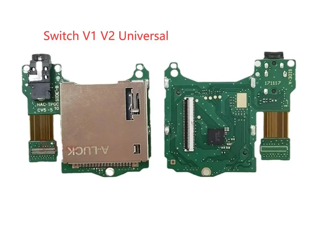 PCB com Jack de Audio e Leitor de Jogos Nintendo Switch v1 e v2