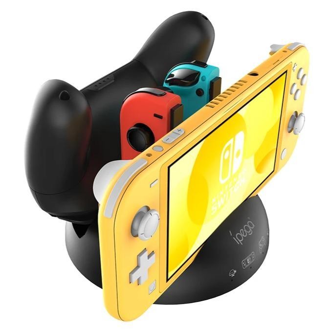 Base de Carga 4 em 1 de 15v para Nintendo Switch e Switch Lite