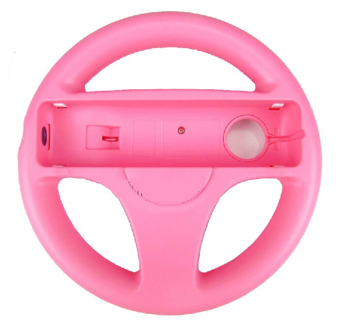 Volante em Rosa para Comandos Wii