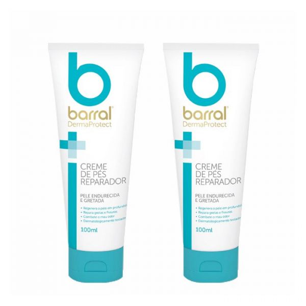 Barral DermaProtect Creme de Pés Reparador 2x100ml