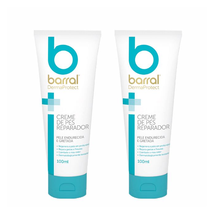 Barral Dermaprotect Creme Reparador de Pés 100 mL x 2 - Preço Especial