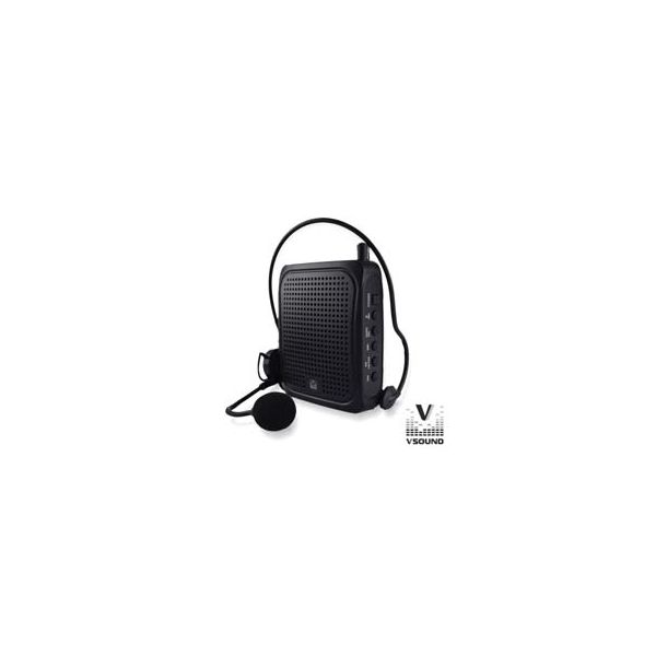 VSound Coluna Amplificada 3" USB/BT/FM/SD/Bat Black