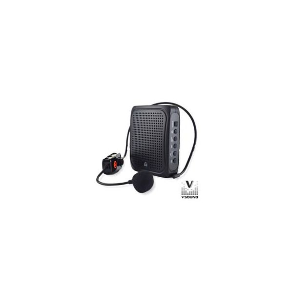 VSound Coluna Amplificada 3" Usb/bt/fm/sd/bat Uhf Black