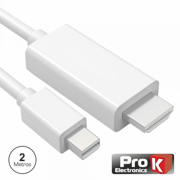 ProK Electronics Cabo Mini Displayport Macho / Hdmi Macho 2m