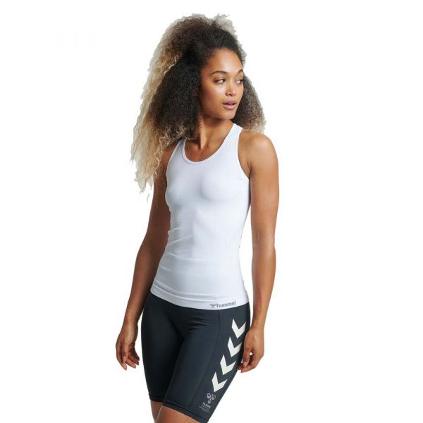 Hummel Tif Seamless Sleeveless T-shirt Branco L Mulher