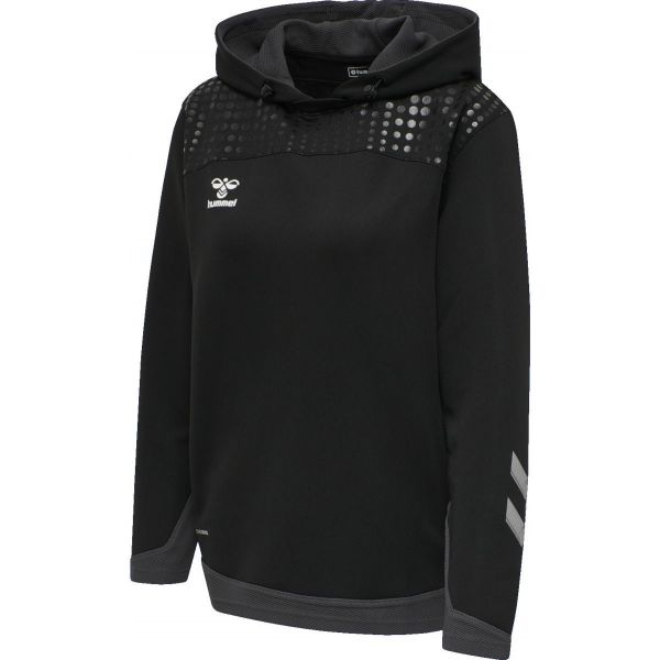 Hummel Sweatshirt com Capuz Lead Poly Hoodie 211857-2001 S Preto