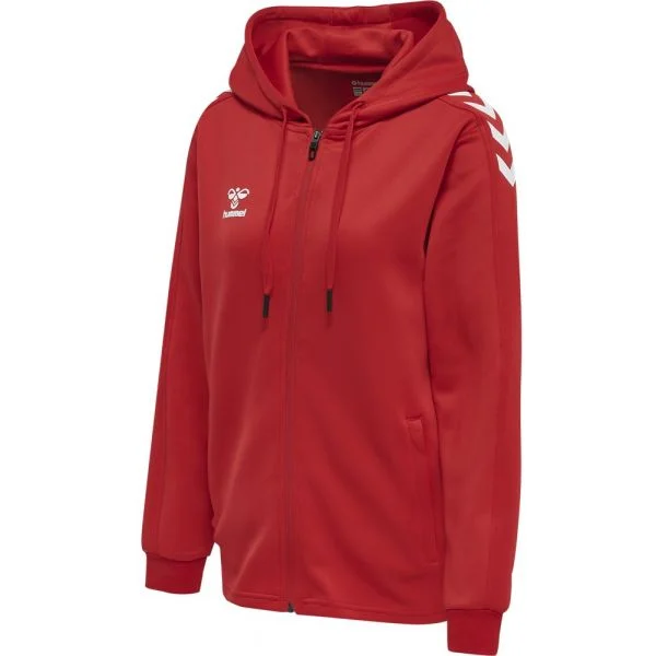 Hummel Sweatshirt com Capuz Core Xk Poly Zip Hood Sweat Woman 212650-3062 XL Vermelho