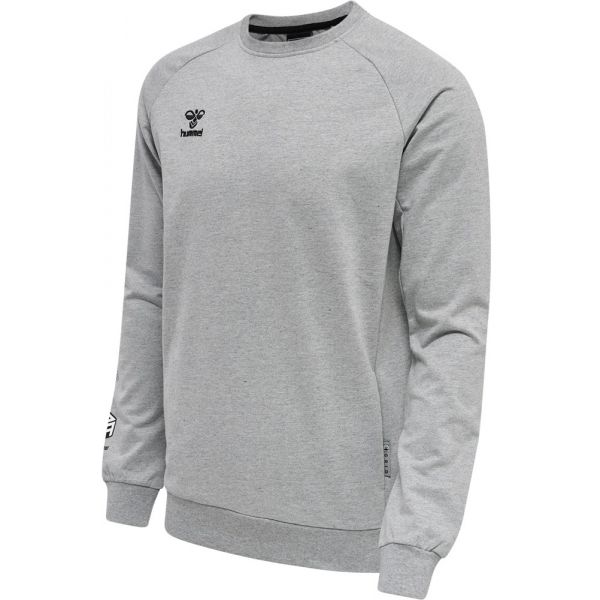 Hummel Hmlmove Grid Cotton Sweatshirt 214788-2006 S Cinzento