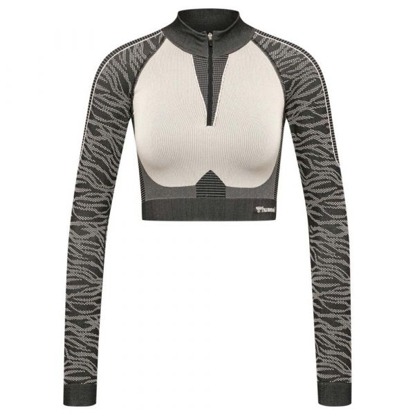 Hummel Mila Seamless Half Zip Sweatshirt Cinzento L Mulher