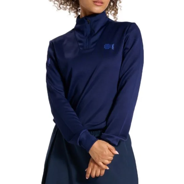 Hummel Sweatshirt Hmlcourt Half Zip L/s Woman 219151-7026 S Azul