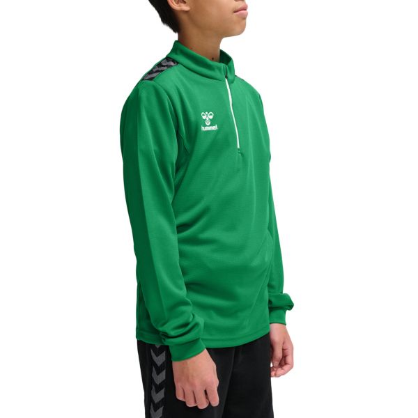 Hummel Sweatshirt Hmlauthentic Half Zip Sweat 219974-6235 140 Verde