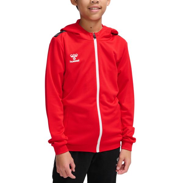 Hummel Sweatshirt com Capuz Hmlauthentic Pl Zip Hoodie 219980-3062 164 Vermelho