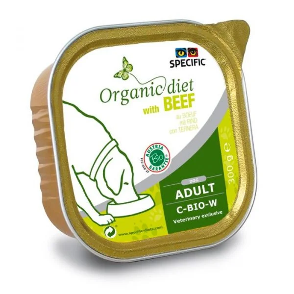 Ração Húmida Specific Dog Vet Organic C-BIO-W Beef 300g