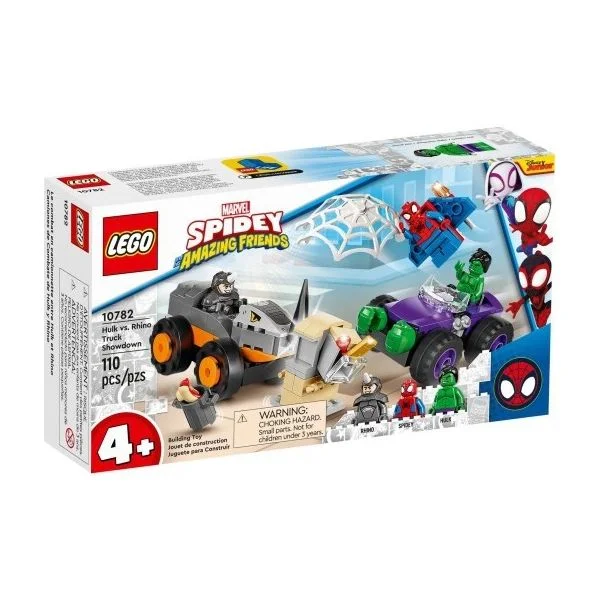 LEGO Marvel Spider-Man Confronto de Camiões Hulk vs. Rhino - 10782