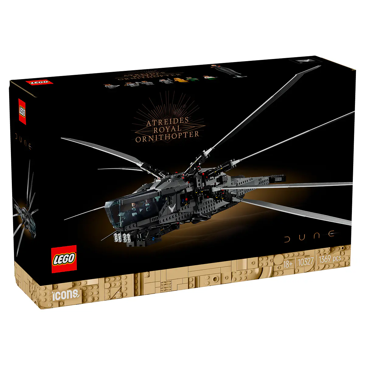 LEGO Icons Dune Atreides Royal Ornithopter 18+ 1369 Peças - 10327